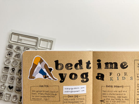 Bedtime Yoga Bullet Journal Spread