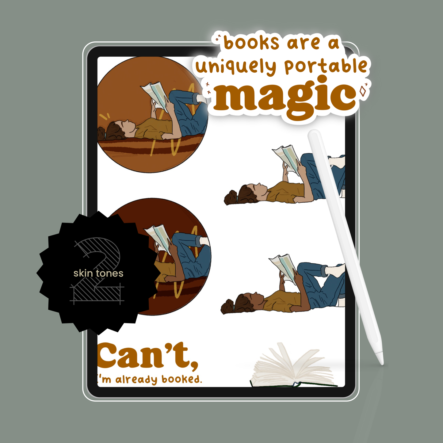 Book-ish Digital Stickers