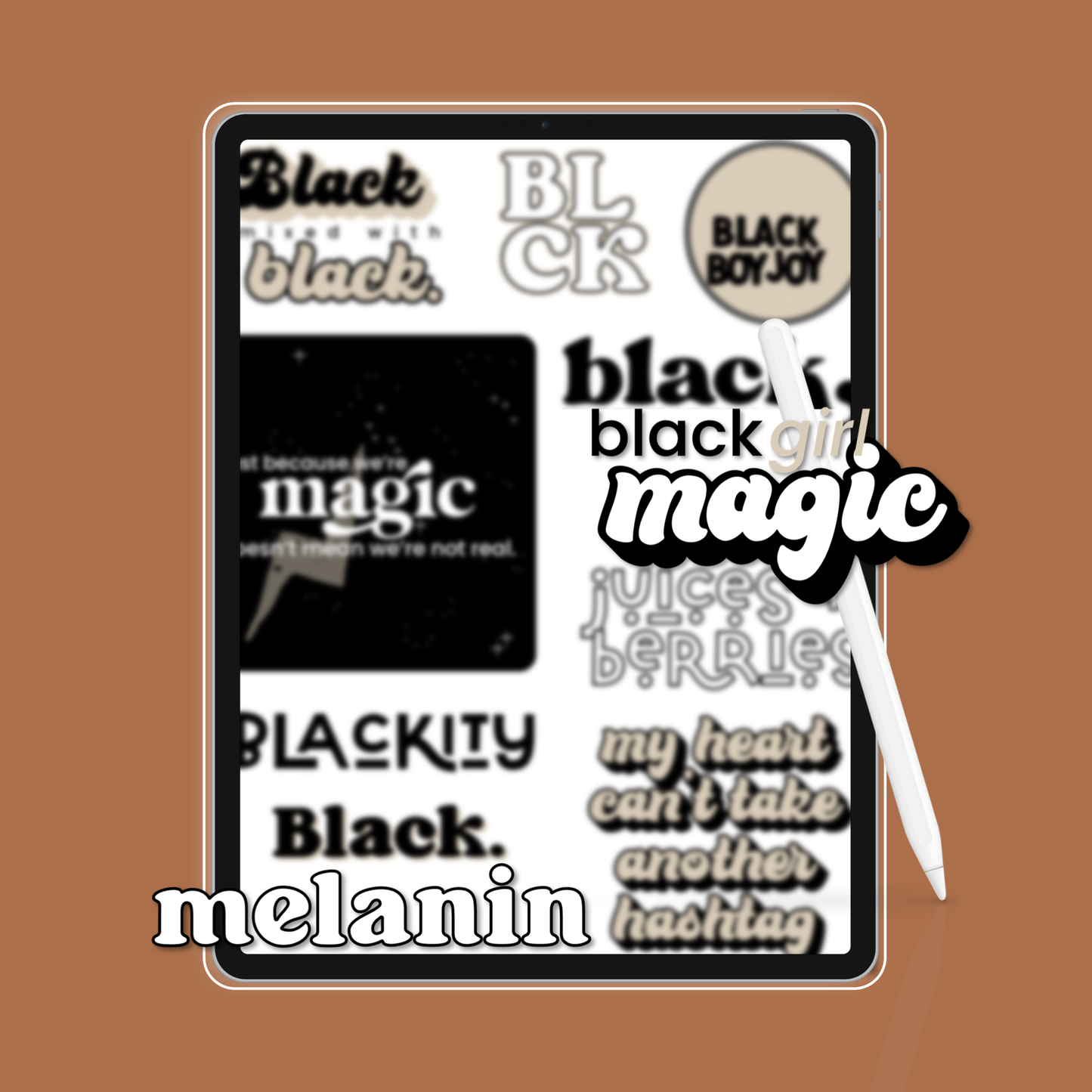 Blackity Digital Stickers