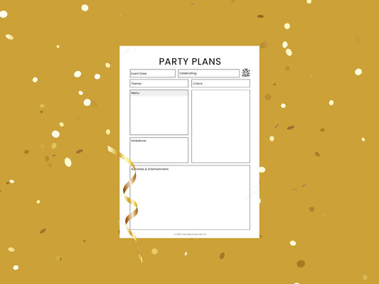 Party Planning Dashboard
